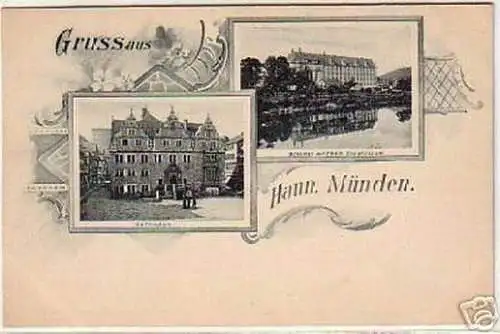 08685 Ak Gruss aus Hann. Münden um 1900