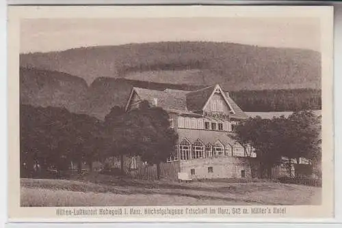 70902 Ak Höhenluftkurort Hohegeiß im Harz Müllers Hotel 1932