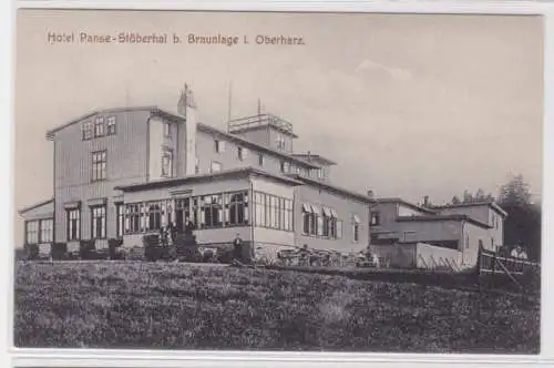 61974 Ak Hotel Panse-Stöberhai bei Braunlage im Oberharz um 1920