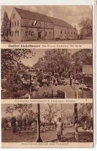 53589 Mehrbild Ak Gasthof Zuckelhausen bei Leipzig 1934