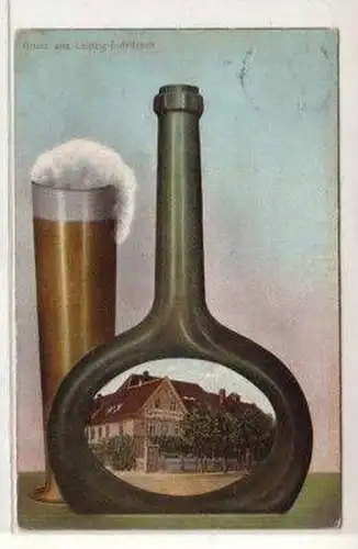 50108 Ak Gruß aus Leipzig Eutritzsch Gosen Schänke 1907