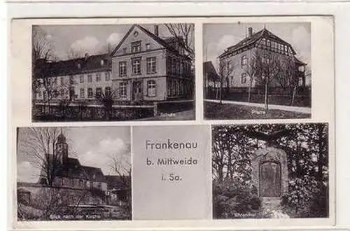 52348 Mehrbild Ak Frankenau bei Mittweida in Sachsen 1945