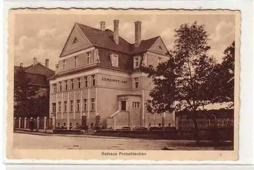 52801 Ak Probstdeuben Rathaus und Gemeindeamt 1928