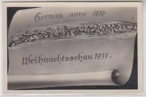 49529 Ak Gornau anno 1830 Weihnachtsschau 1931