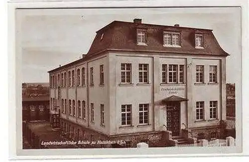 36844 Ak Landwirtschaftliche Schule zu Hainichen in Sachsen um 1930