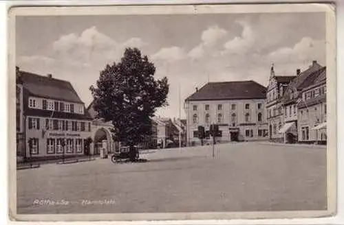 18752 Ak Rötha in Sachsen Marktplatz 1939