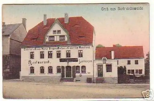 13460 Ak Gruß aus Burkhardtswalde Restaurant um 1910