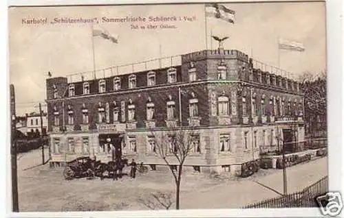 33147 Ak Schöneck i.V. Kurhotel Schützenhaus 1910