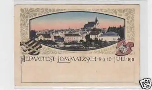 24911 Ak Heimatfest Lommatzsch Juli 1911