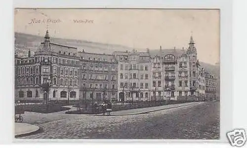 24899 Ak Aue im Erzgebirge Wettin-Platz 1907