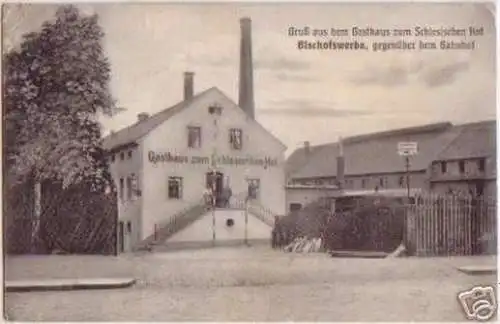 16470 Ak Gruß aus dem Gasthaus Bischofswerda 1908