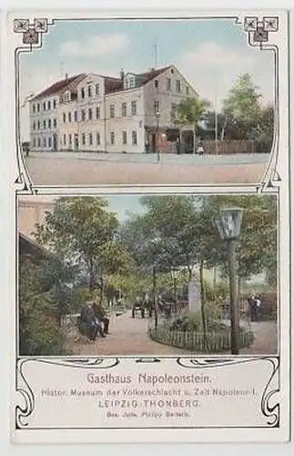 31/94 Ak Leipzig Thonberg Gasthaus Napoleonstein um1910