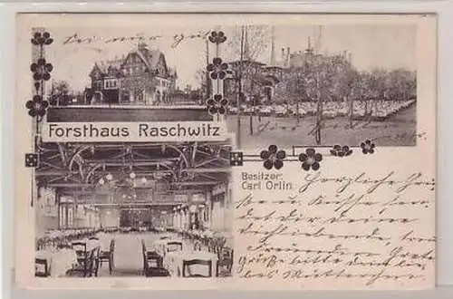 31/37 Mehrbild Ak Leipzig Forsthaus Raschwitz 1907