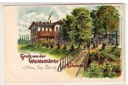 31/46 Ak Gruß von der Waldschänke bei Connewitz um 1900