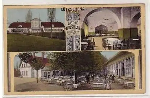 31/82 Mehrbild-Ak Lützschena b. Leipzig Gasthof 1912