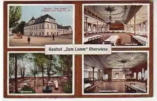 39992 Mehrbild Ak Oberwiesa Gasthof "Zum Lamm" um 1910