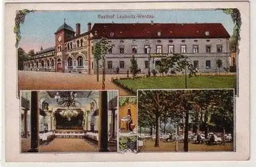 38530 Mehrbild Ak Gasthof Leubnitz Werdau um 1910