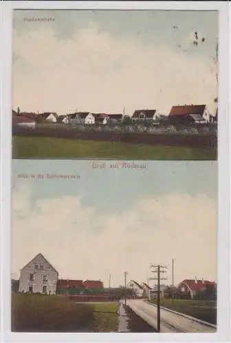 38113 AK Gruß aus Röderau - Gohliserstraße, Blick in die Zeithainerstraße 1919