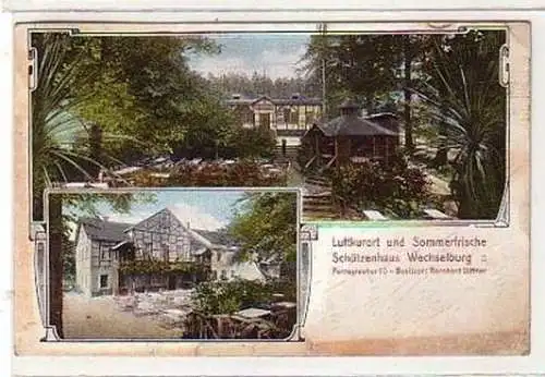 37549 Mehrbild Ak Schützenhaus Wechselburg 1912