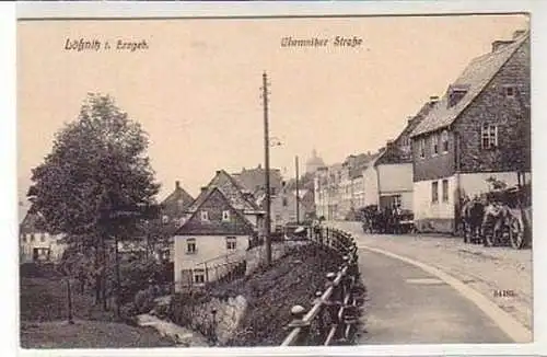 37000 Ak Lößnitz im Erzgeb. Chemnitzer Strasse um 1920