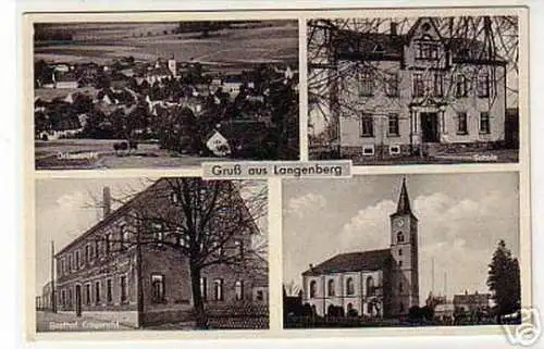 10506 Mehrbild Ak Gruß aus Langenberg Gasthof um 1940