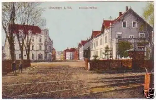 29520 Ak Groitzsch in Sachsen Bahnhofstraße 1916