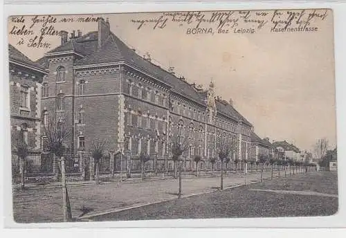 24847 Feldpost Ak Borna Bez. Leipzig Kasernenstrasse 1916