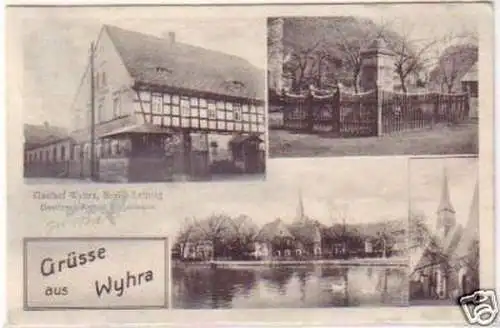 23880 Mehrbild-Ak Grüsse aus Wyhra Gasthof usw. 1927