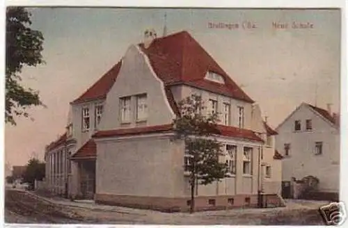 03042 Ak Breitingen in Sachsen neue Schule 1913