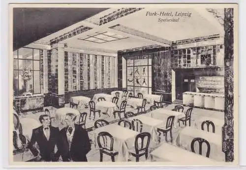 87963 Ak Leipzig Park Hotel Speisesaal um 1930