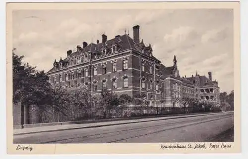 86557 Ak Leipzig Krankenhaus St. Jacob Rotes Haus 1942