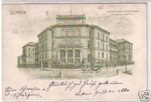 34399 Ak Leipzig Universitäts Frauen Klinik 1902