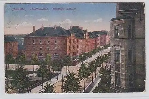 58985 Feldpost Ak Chemnitz Planitzsstraße Infanterie Kaserne 1916