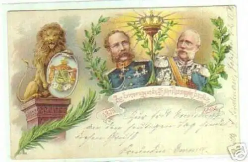 14143 Ak 25jähriges Regierungsjubiläum in Sachsen 1898