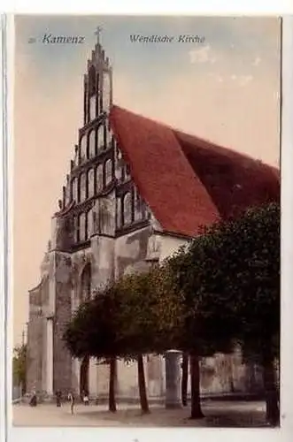 41637 Feldpost Ak Kamenz wendische Kirche 1915