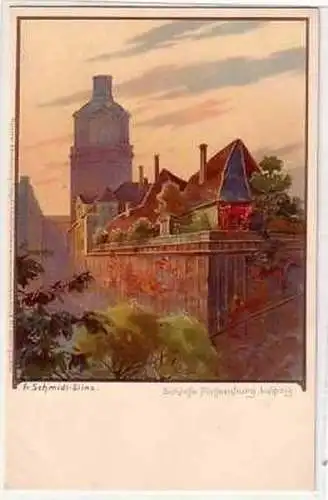 41662 Künstler-Ak Leipzig Scloss Pleissenburg um 1900