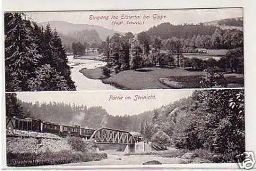 32009 Ak Eingang ins Elstertal bei Gippe um 1910