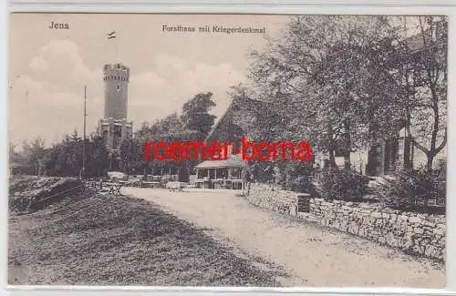 71451 Feldpost Ak Jena Forsthaus mit Kriegerdenkmal 1915