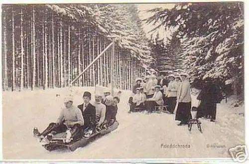 14833 Ak Friedrichroda Wintersport Rodelbahn 1910