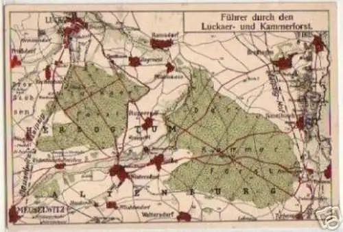 13181 Ak Führer durch den Luckaer Forst um 1920