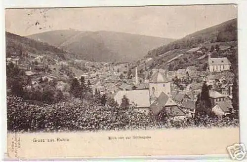 11317 Ak Gruss aus Ruhla Blick von der Gottesgabe 1906