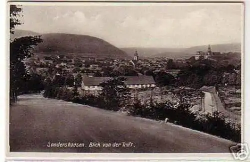 05342 Ak Sondershausen Blick von der Trift 1934