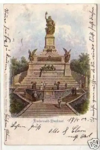 27077 Ak Niederwald Denkmal 1903