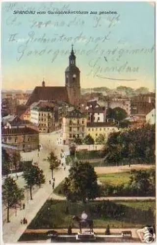 19214 Ak Spandau vom Garnisionskirchturm aus 1914