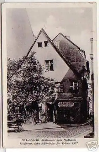 10837 Ak Alt Berlin Restaurant zum Nussbaum um 1920