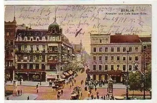 35718 Ak Berlin Kranzler- & Café Bauer Ecke 1905