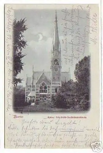 08682 Mondscheinkarte Berlin Gedächtniskirche 1902