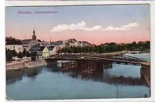 39492 Feldpost Ak Spandau Charlottenbrücke 1917