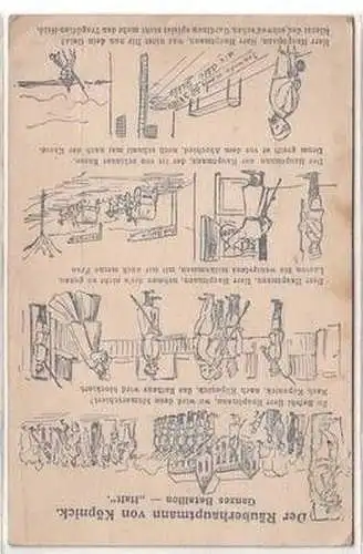 54500 Humor Ak Der Räuberhauptmann von Köpenick um 1910