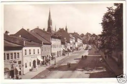 25381 Ak Zwiesel Bayrischer Wald Straßenansicht 1935